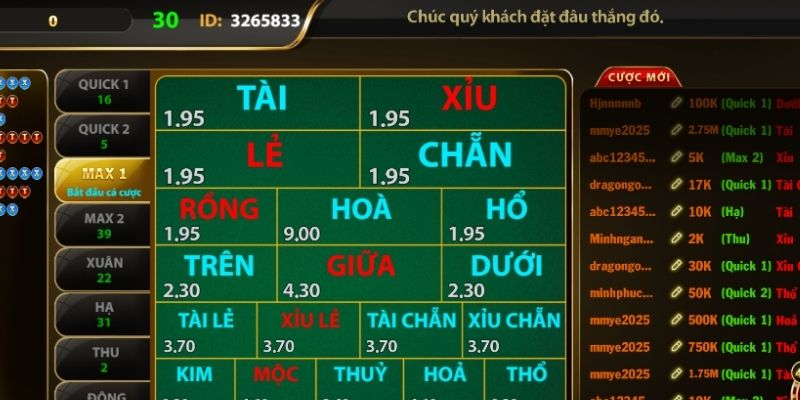 Các loại cược phổ biến và cách tính thưởng Các loại cược phổ biến và cách tính thưởng